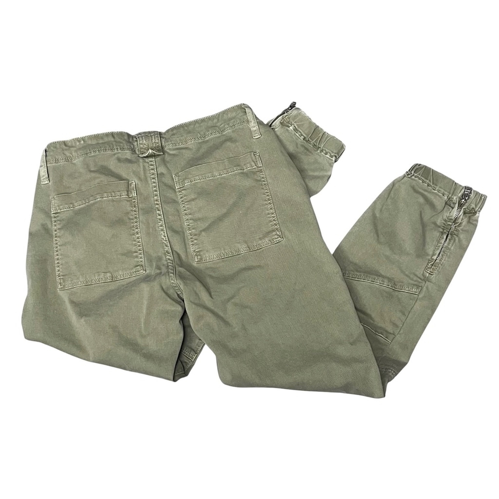 Frame Green Moto Banded Bottom Cropped Pants Size 27 - Picture 5 of 6